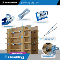 8 inch heavy duty snap ties long end - snap tie system