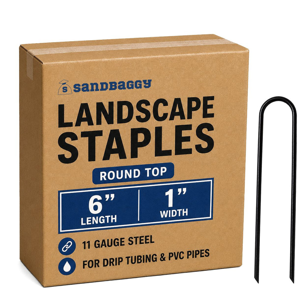 6-inch round top staples - 11 gauge 