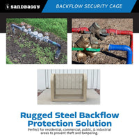 tan security backflow cage