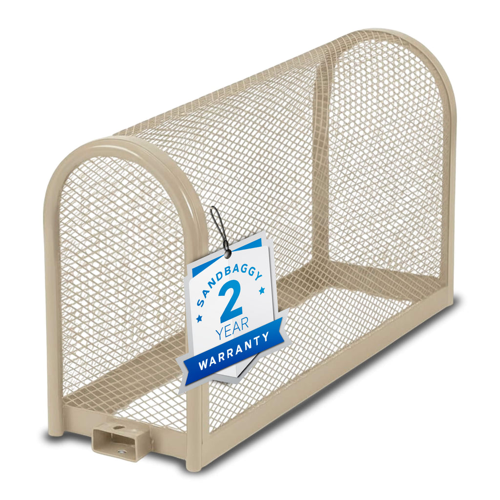 tan large security backflow cage