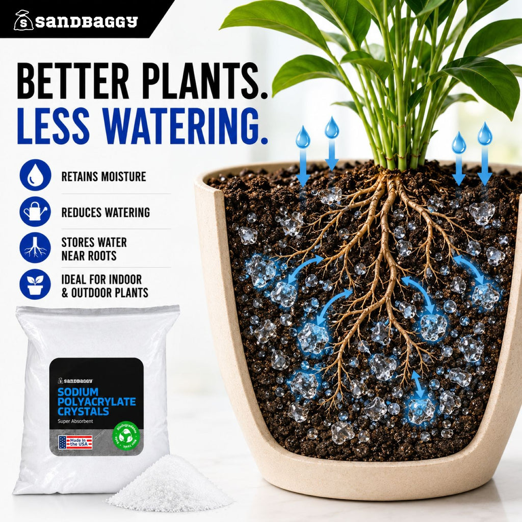 Sodium Polyacrylate for plant hydration