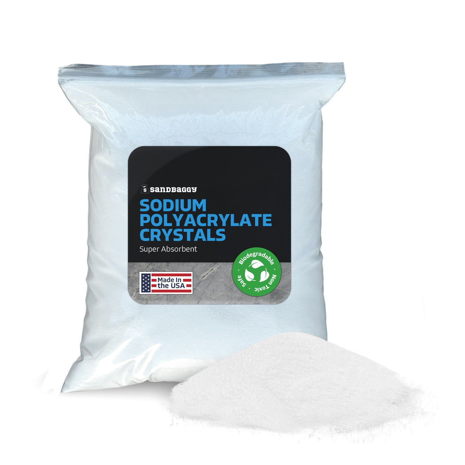 Sodium Polyacrylate Crystals | Buy in Bulk | Made in the USA 