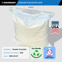 sodium polyacrylate crystals for sale (bag) - specs