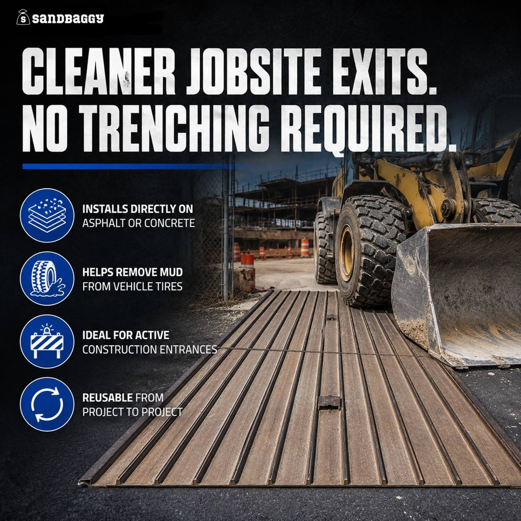 8 ft x 10 ft Steel Plate Trackout Mat