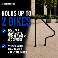 commercial swerve bike racks - 2 bike capacity 