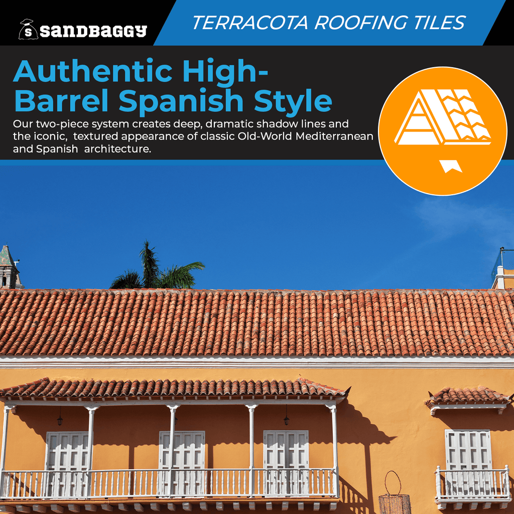 Terracota clay roof tiles 