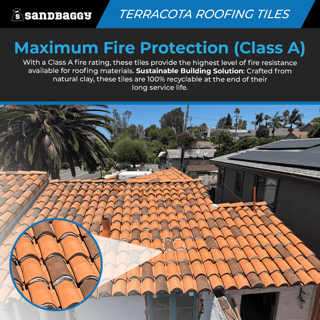 Terracota clay roof tiles 