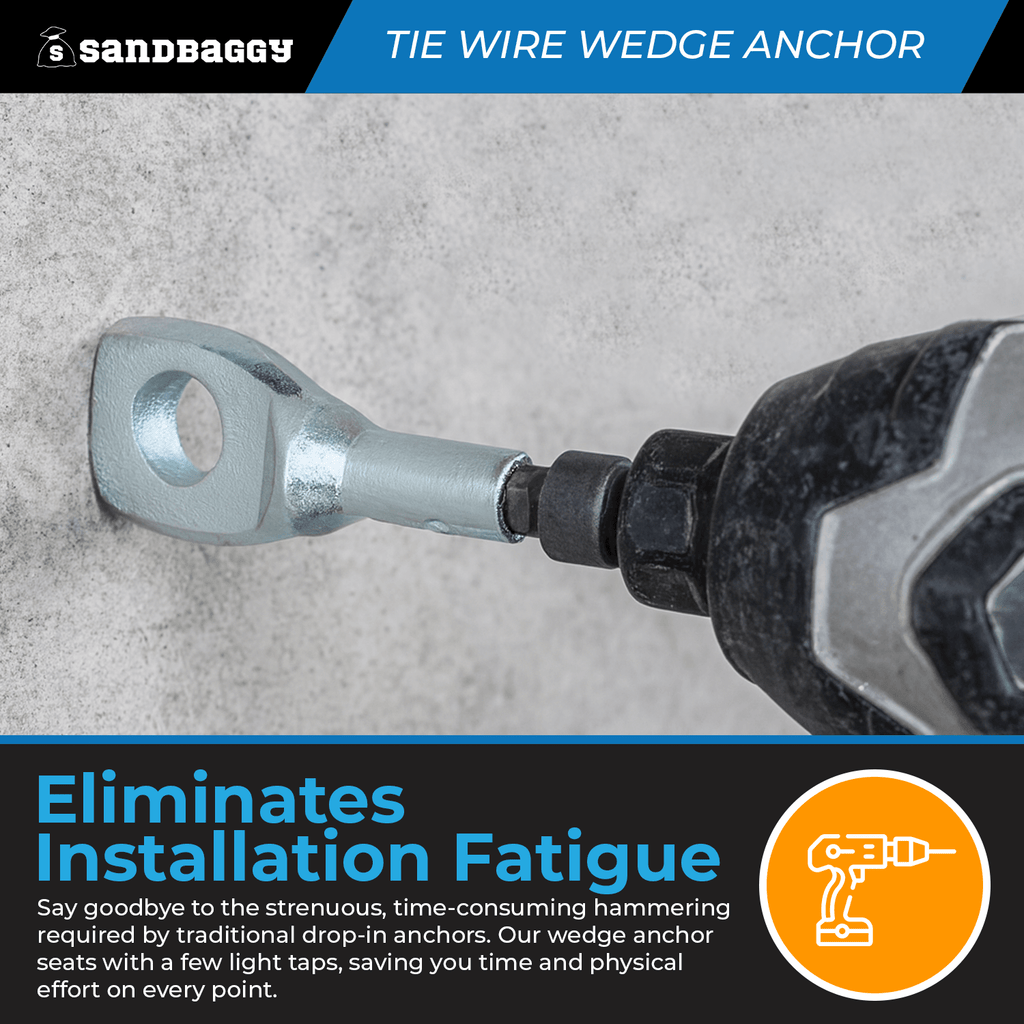 1/4" x 2-1/4" tie wire wedge anchor