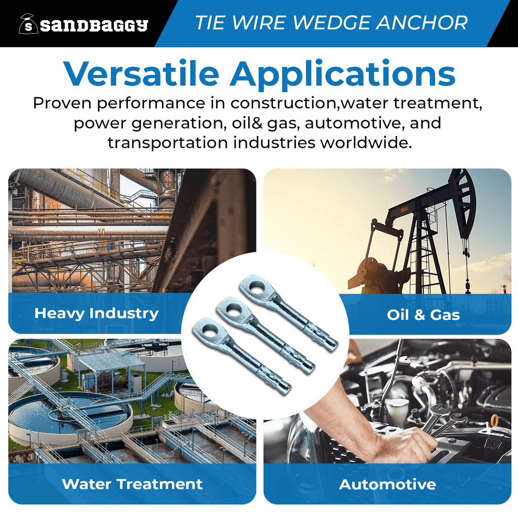 1/4" x 2-1/4" tie wire wedge anchor