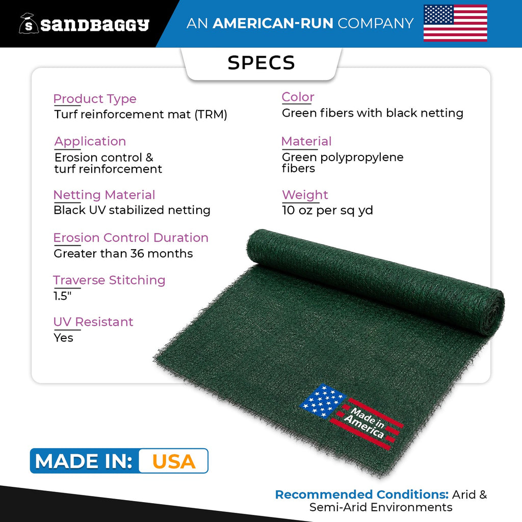 10 oz Turf Reinforcement Fabric 