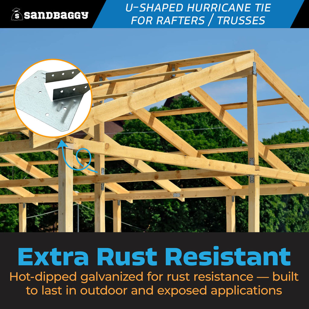 Galvanized Hurricane Tie - Rust Resistant