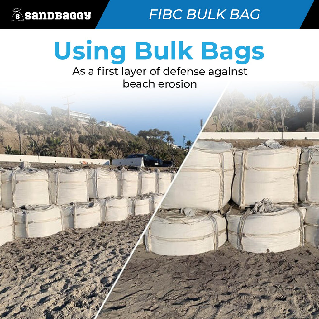 Used FIBC Bulk Bag for Sale – Duffle Top, Spout Bottom – 2000 lb Cap., Food Grade – 35" x 35" x 50" (45 cu ft)