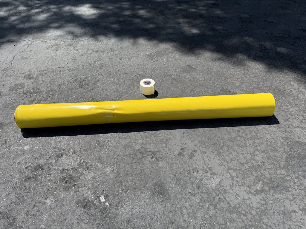 White Vapor Barrier Tape – 4" x 60 Yd, 9 Mil Polyethylene - USA Made