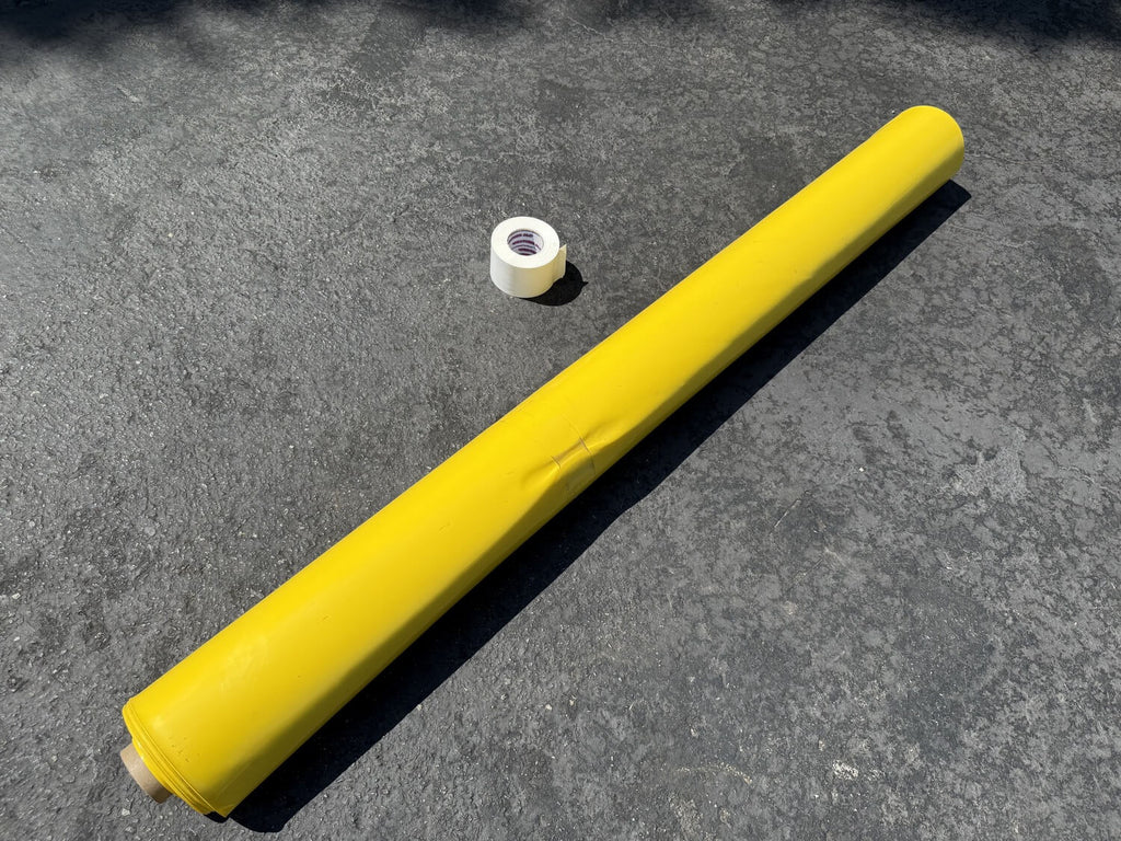 White Vapor Barrier Tape – 4" x 60 Yd, 9 Mil Polyethylene - USA Made