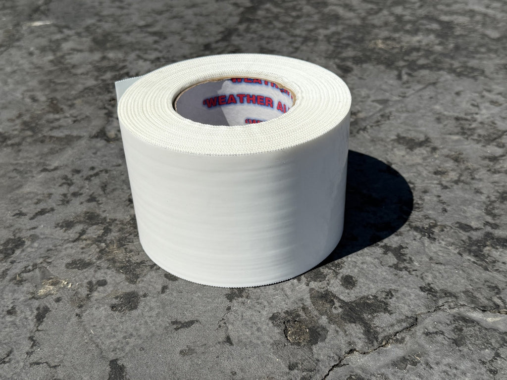 White Vapor Barrier Tape – 4" x 60 Yd, 9 Mil Polyethylene - USA Made