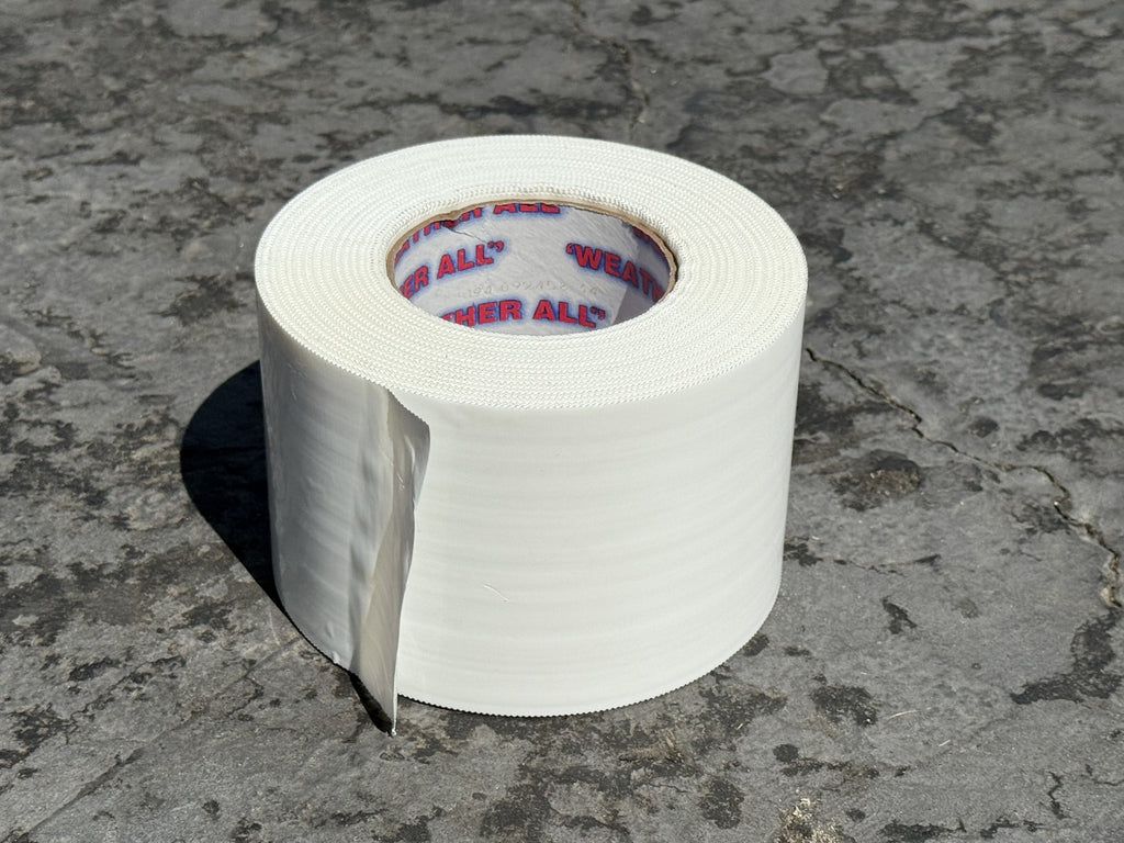 White Vapor Barrier Tape – 4" x 60 Yd, 9 Mil Polyethylene - USA Made