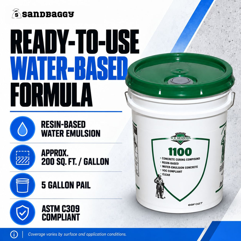 W.R. Meadows 1100 curing compound for concrete moisture retention
