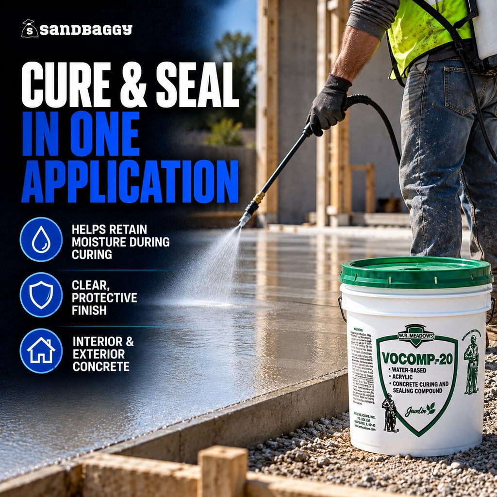 Concrete cure and seal for new and existing concrete