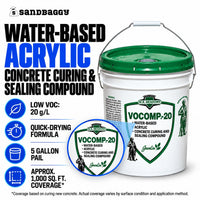 VOCOMP-20 water-based acrylic concrete curing and sealing compound