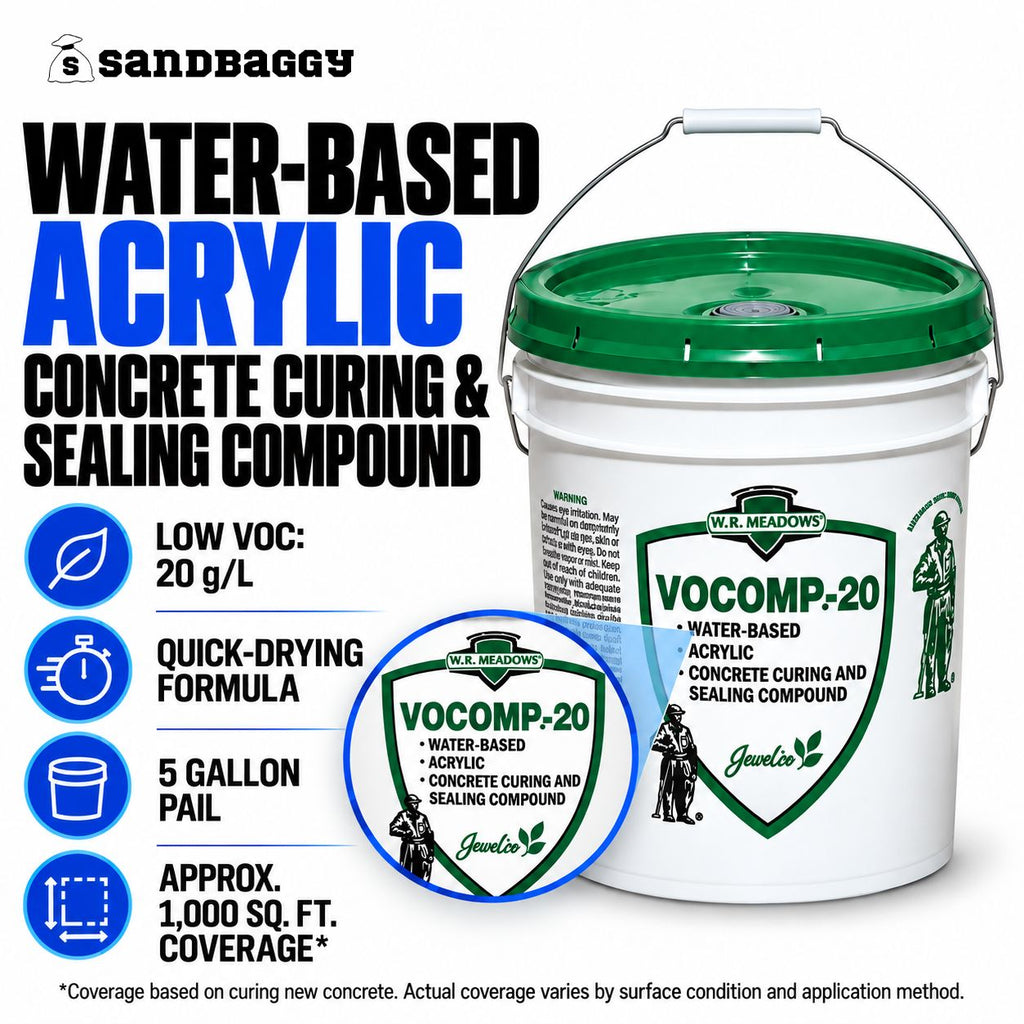 VOCOMP-20 water-based acrylic concrete curing and sealing compound