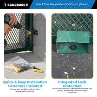 46x24x56 wall mounted security backflow cage