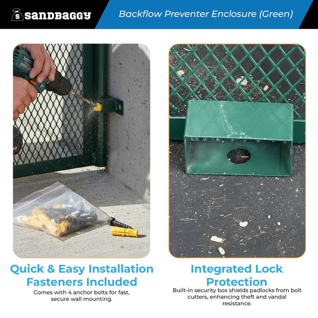 46x24x56 wall mounted security backflow cage
