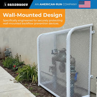 White Wall Mounted Backflow Cage 