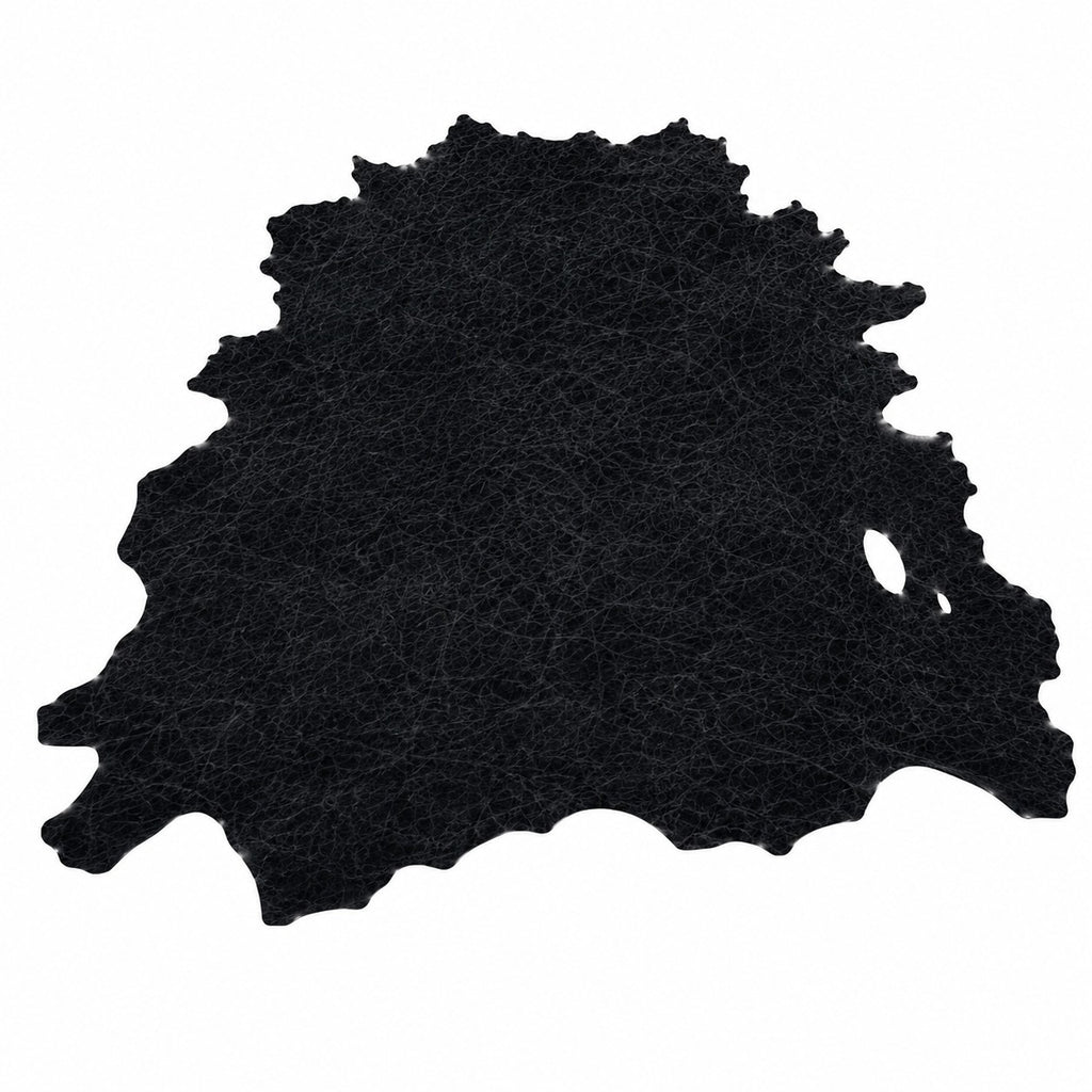 Whole Hide Premium Leather Fabric – Made in Italy – Black