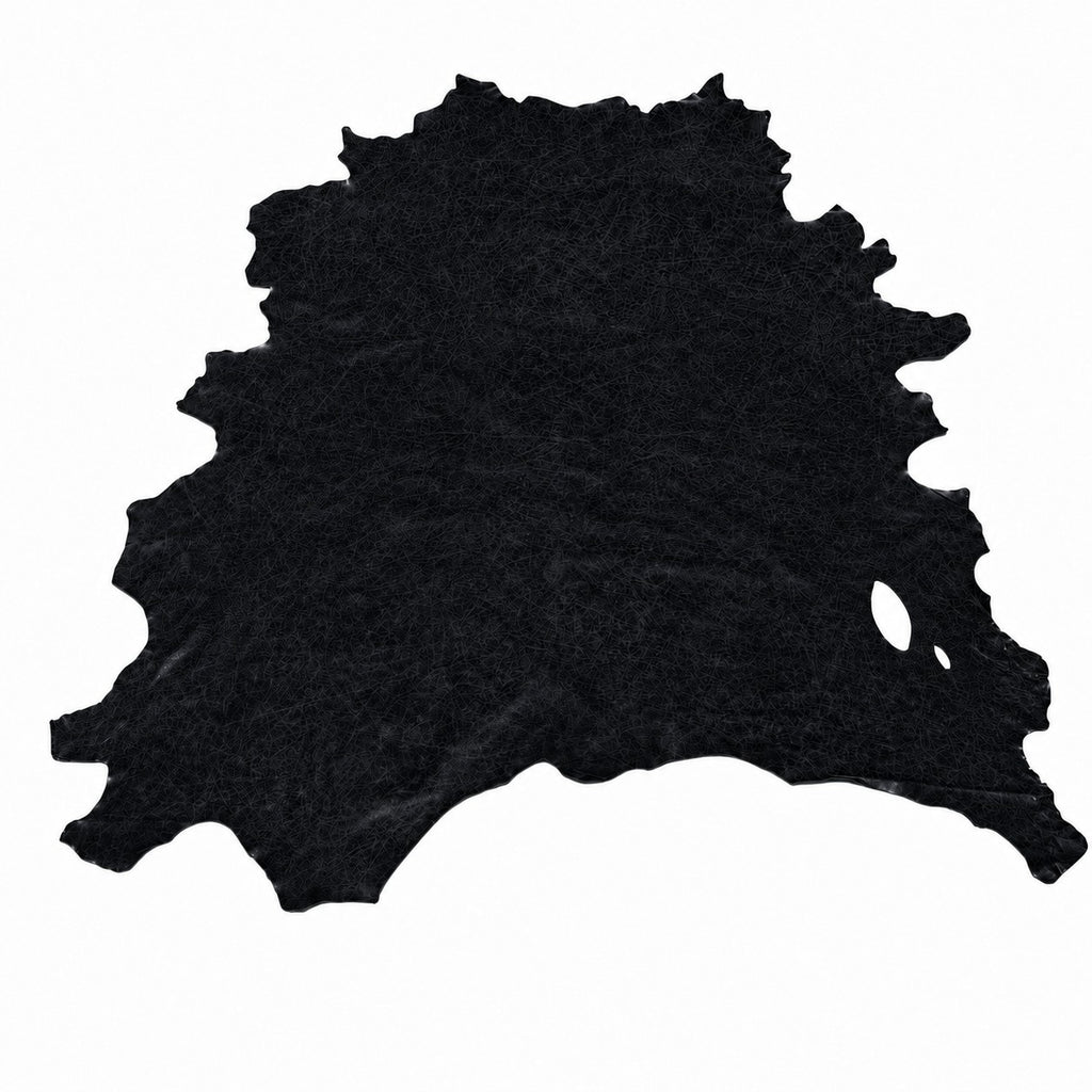 Whole Hide Italian Black Leather Hides