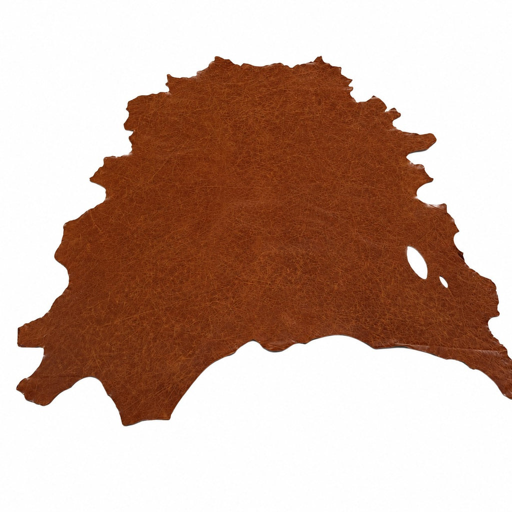 Whole Hide Premium Leather Fabric – Made in Italy – Brown