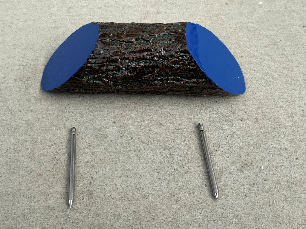Wood Golf Tee Box Marker - UV Protected (Blue)