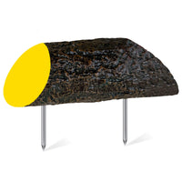 wood golf course tee box markers (yellow)