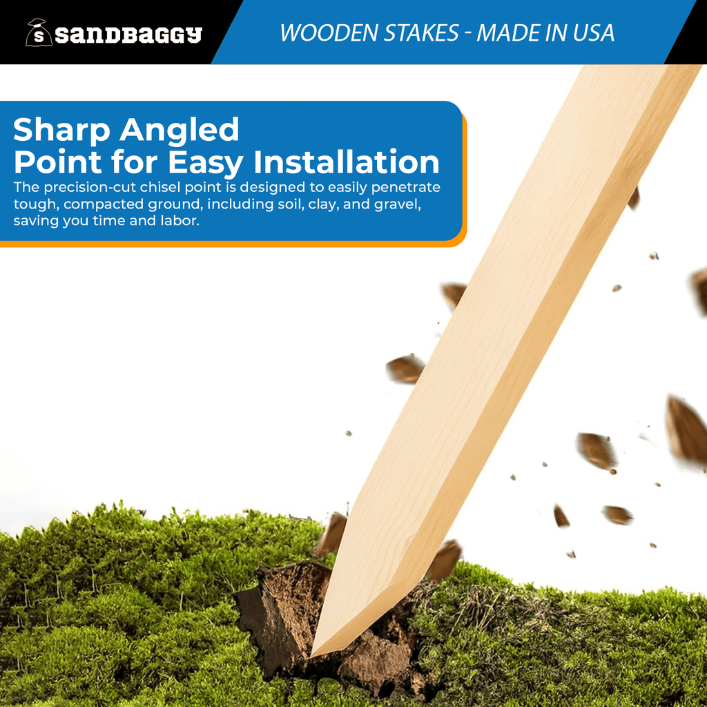 Sharp Angled Point for Easy and Quick Installation 