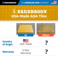 ada tiles - detectable tactile warning