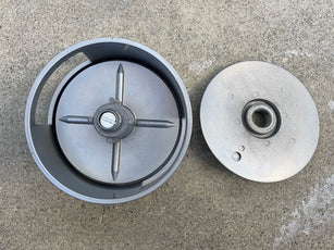 two piece tie wire reel holder
