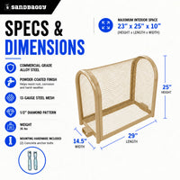 tan security backflow cage - Specs