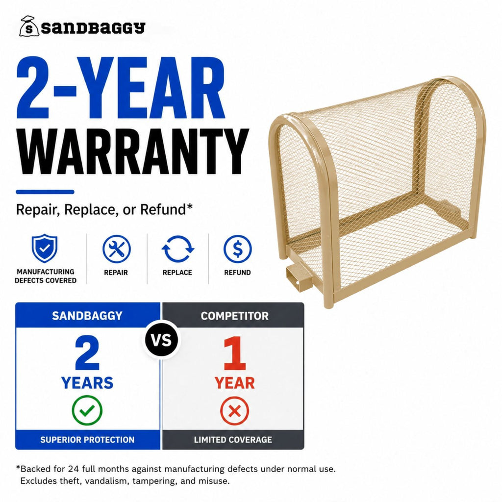 tan security backflow cage - 2 year warranty