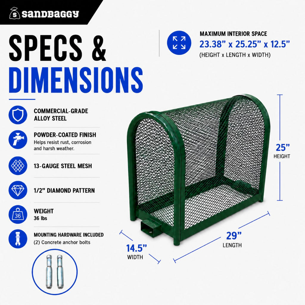 backflow preventer cage specs