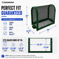Backflow Cage - Fits Backflows up to 25.25 L x 23.38 H x 12.5 W