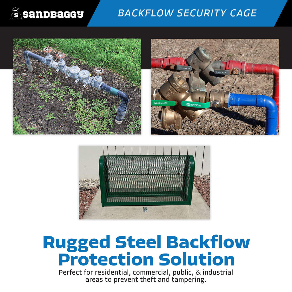 backflow preventer cage built with rugged steel
