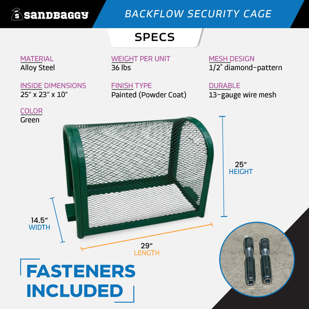 Backflow Security Cage Specifications