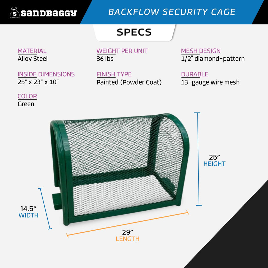 backflow preventer cage for sale - specs
