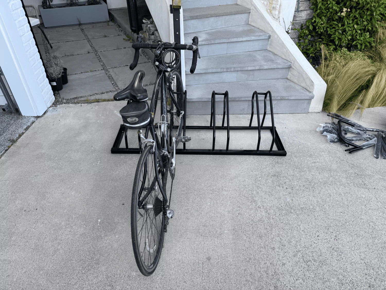 Commercial Low Profile Bike Rack 4 Bike Capacity Sandbaggy