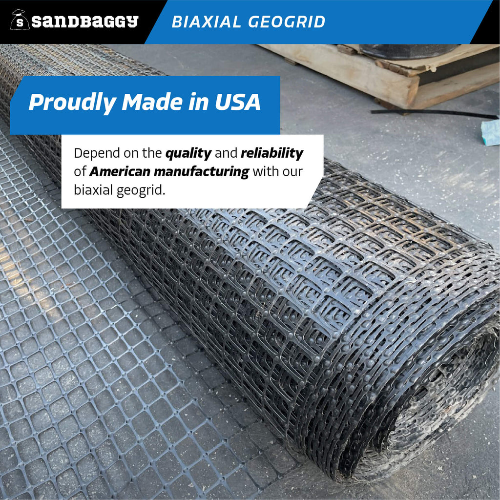 biaxial geogrid mesh - usa made