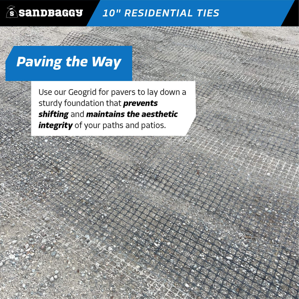 biaxial geogrid mesh - pavers