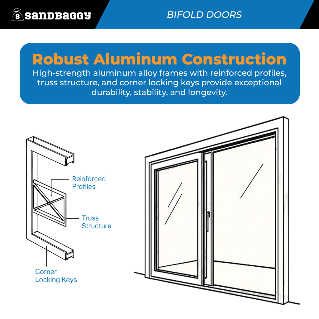 Robust Aluminum Bifold Doors