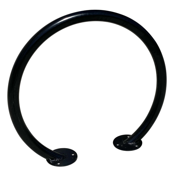 black circle bike rack