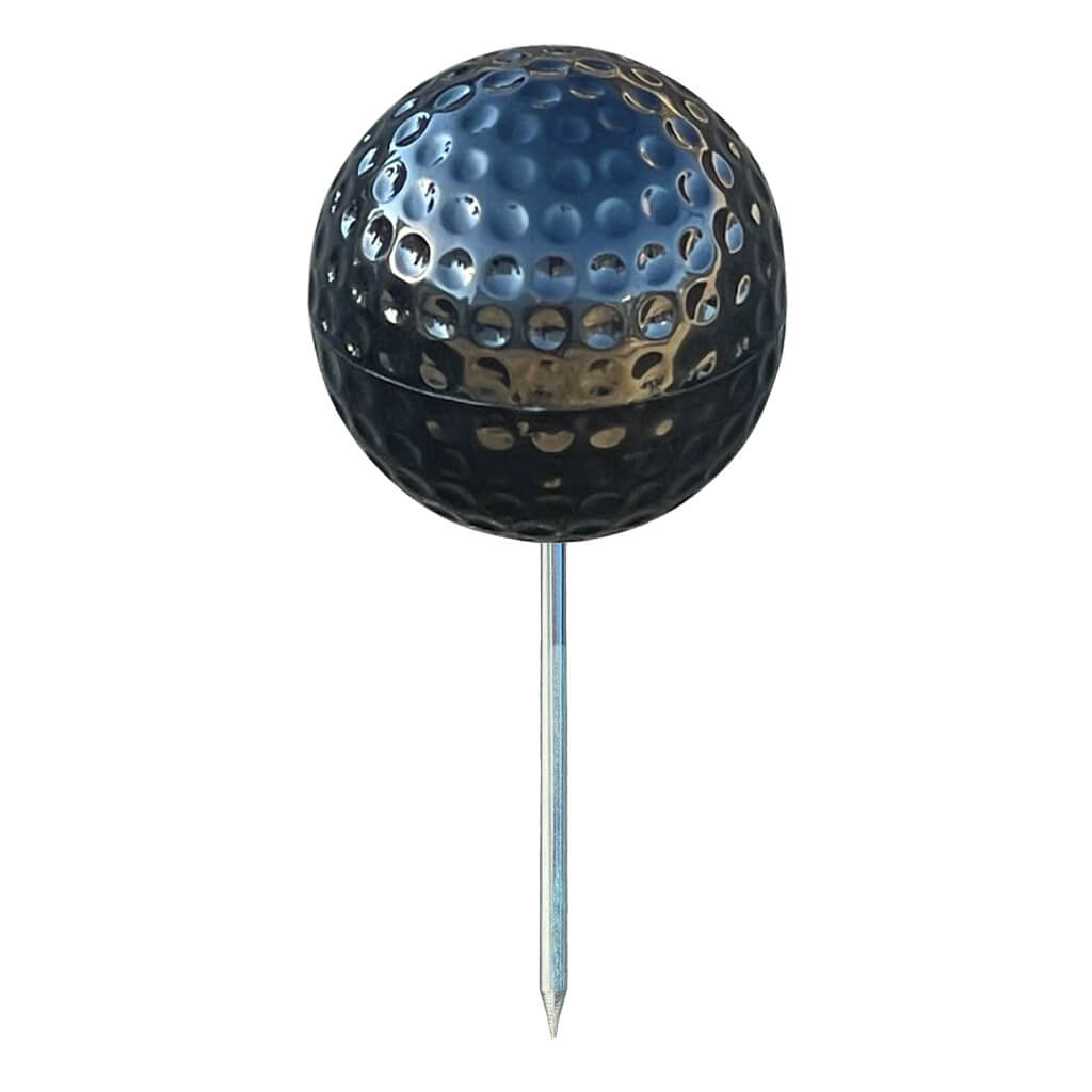 black golf course tee marker