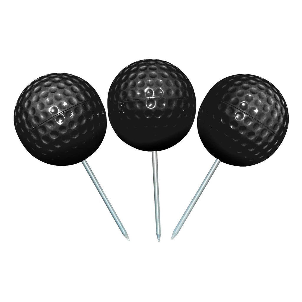 Plastic Tee Markers for Golf Course (UV Resistant) - Black