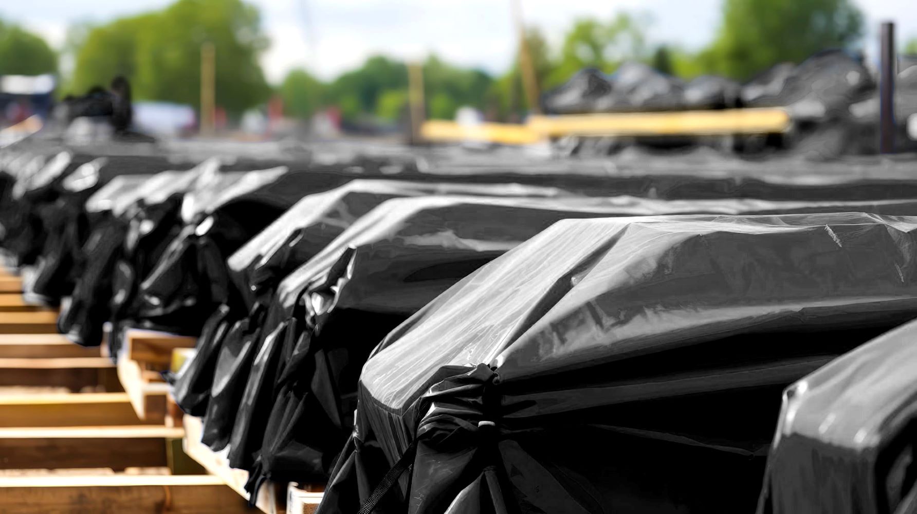 black tarp for gardening Black Poly Tarp - Roofing, Construction, Gardening - Made In USA - 1 roll - 6 MIL - 20 ft x 30 ft